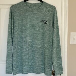 Reel life Heather Green Long Sleeve Tee